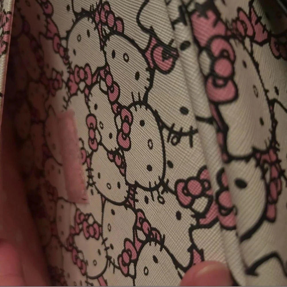 Hello Kitty Pink and Cream Character Pattern Travel Case